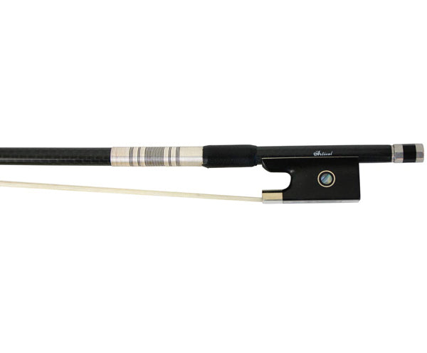 Violin Bow-Articul Carbon-Fibre Braided-Blk&Sil