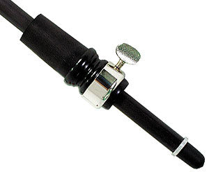 Double Bass Endpin-Eb.Plug-34cm Blk Rod