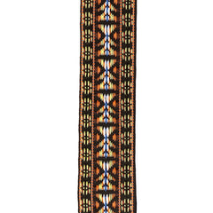 D'Addario Woven Banjo Strap, Hootenanny, Yellow and Brown