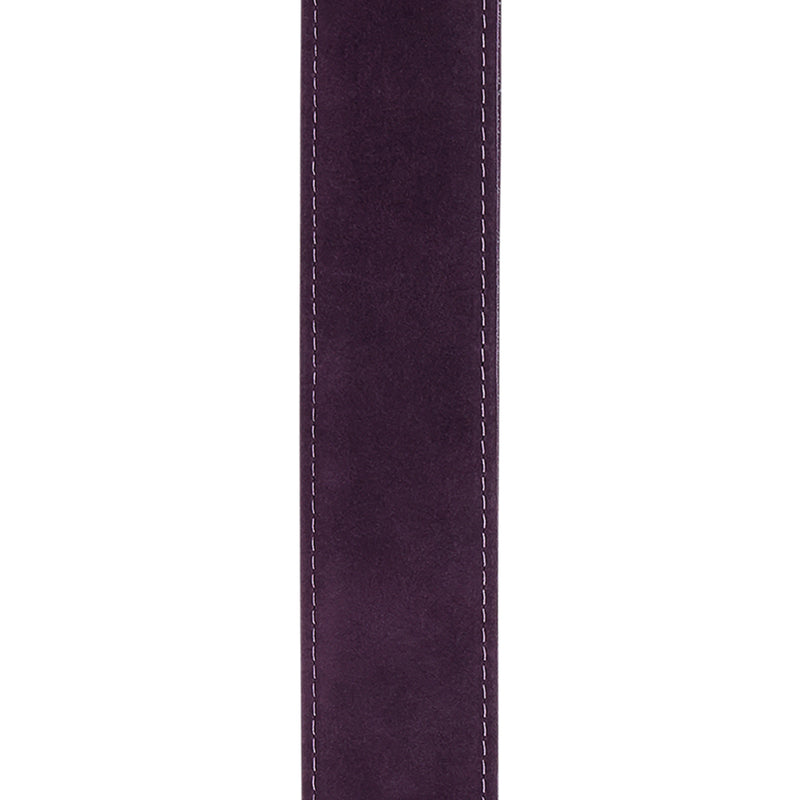 D'Addario Leather Guitar Strap, Purple