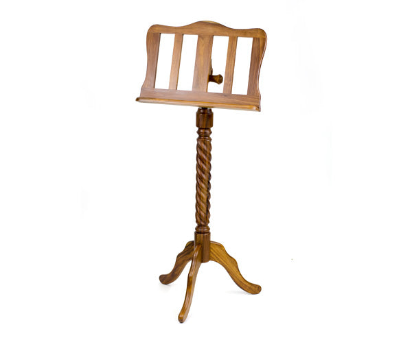 Music Stand-Jacobean Rosewood Spiral