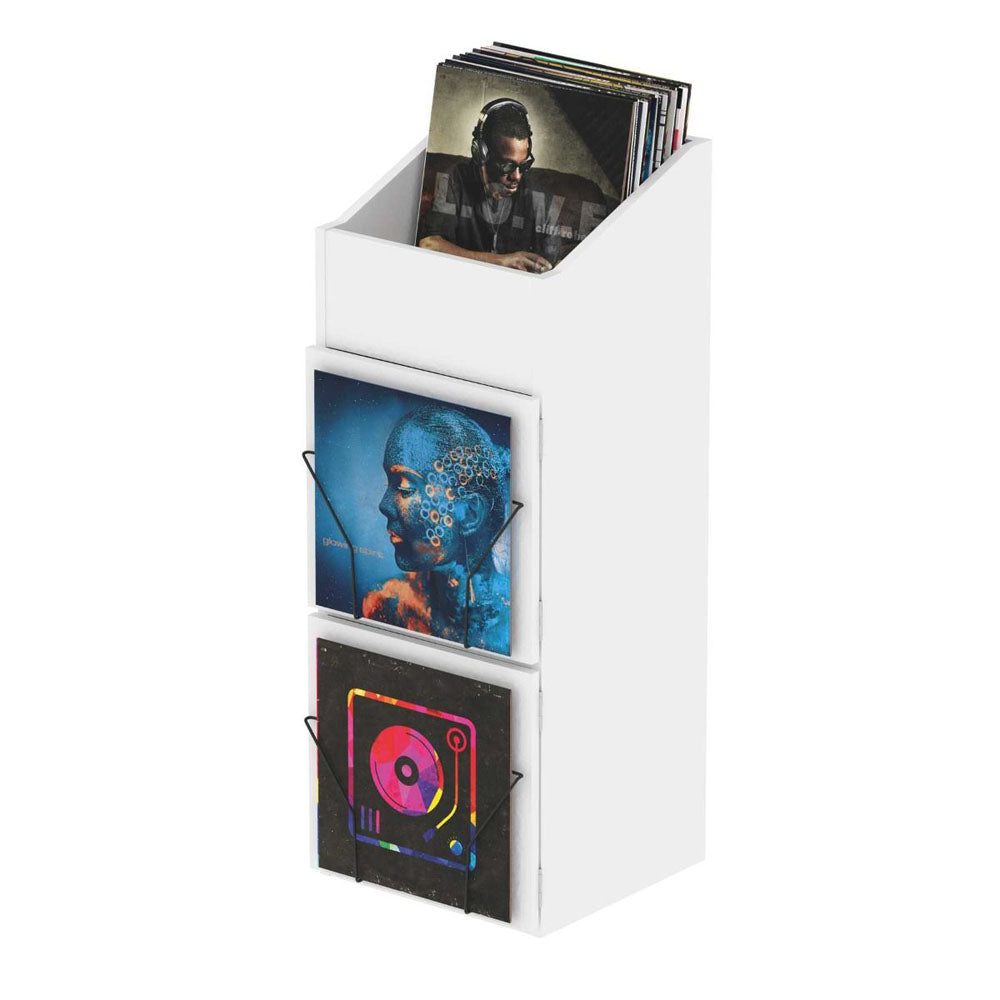 Glorious Record Box Display Door – White