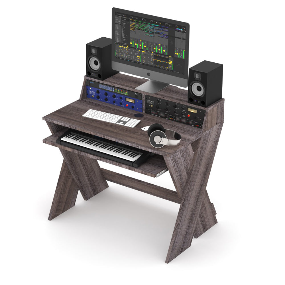 Glorious Sound Desk Compact Walnut Studio Workstation