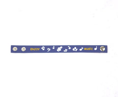 Wrist Strap (Blue)-Music Notes