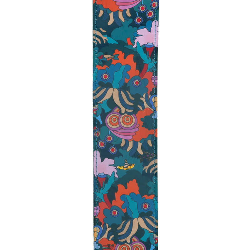 D'Addario Beatles Yellow Submarine 55th Anniversary Vinyl Guitar Strap, Under The Sea