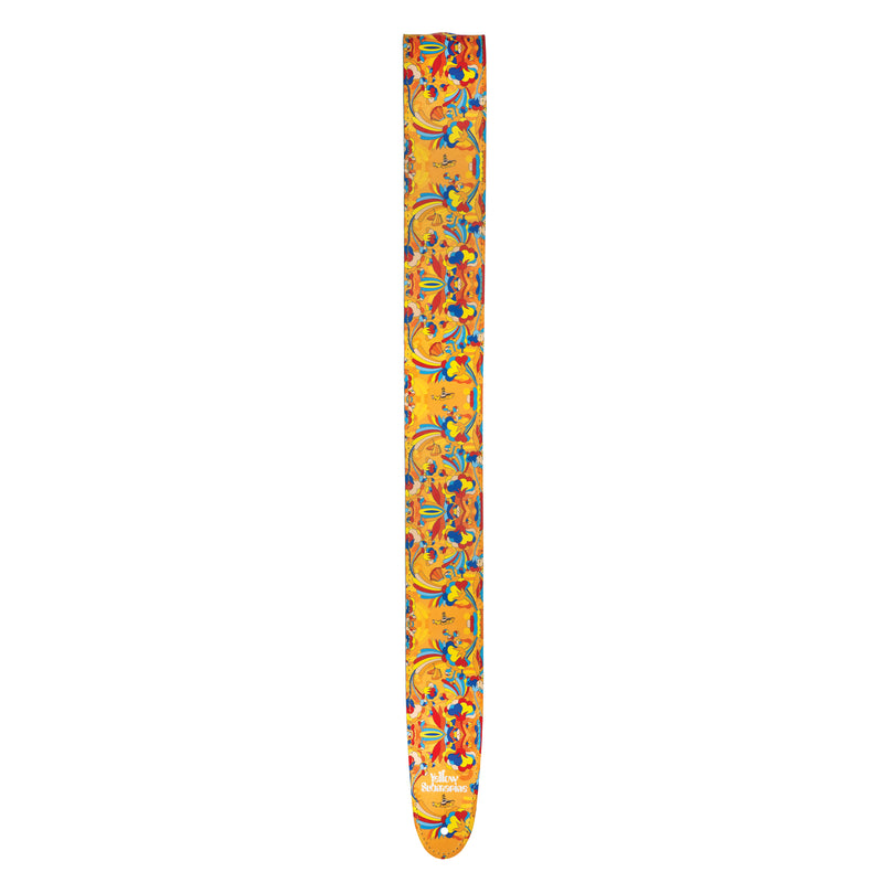 D'Addario Beatles Yellow Submarine 55th Anniversary Vinyl Guitar Strap, Primrose Prairie