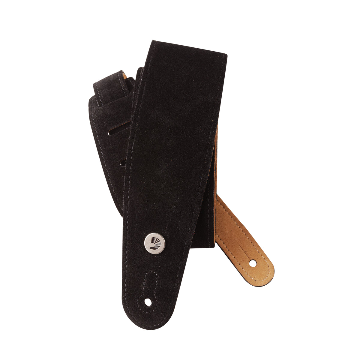 D'Addario Suede Guitar Strap, Black