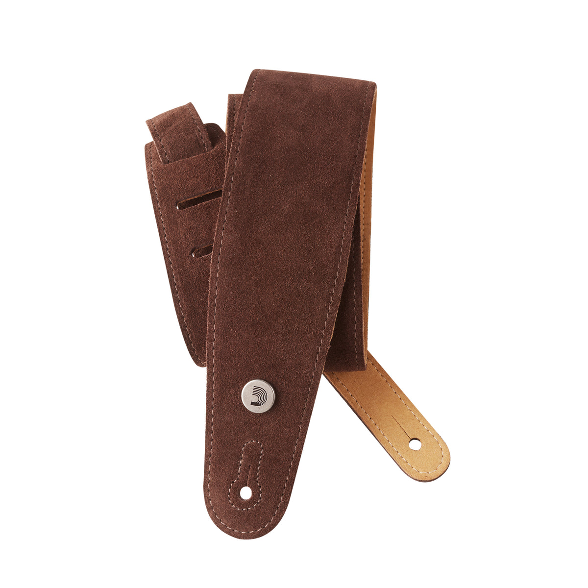 D'Addario Suede Guitar Strap, Cognac