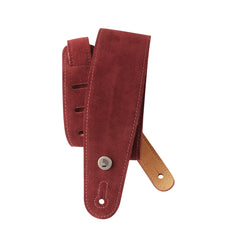 D'Addario Suede Guitar Strap, Burgundy