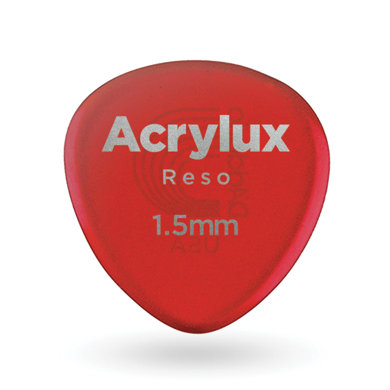 D'Addario Acrylux Reso Mandolin Pick, 1.5MM, - pack