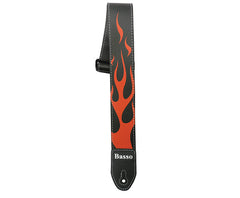 Basso Guitar Strap - Synthetic Flames SF11