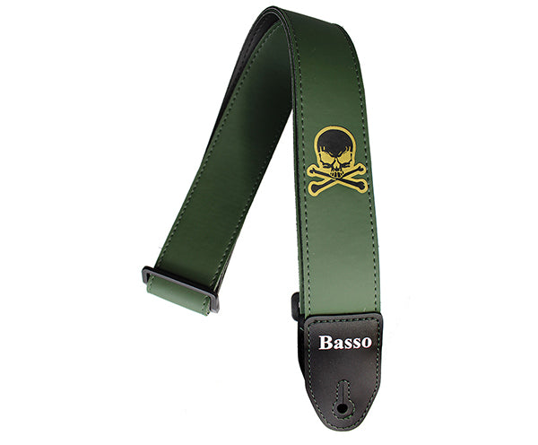 Basso Guitar Strap-Synthetic Skull
