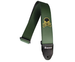 Basso Guitar Strap-Synthetic Skull
