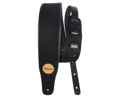 Basso Guitar Strap - Synthetic Suede Black CLA03