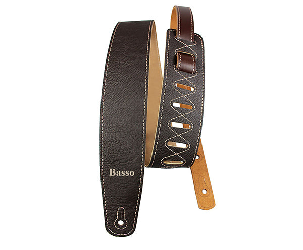 Basso Guitar Strap-Synthetic Vintage Export Brown VTL02