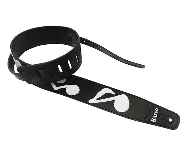 Basso Guitar Strap - Synthetic Music Black SRV-BLK