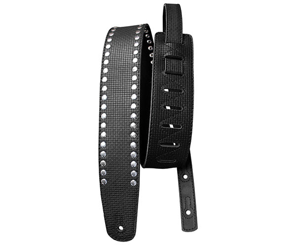 Basso Guitar Strap - Greco Metallic Black VTL-01