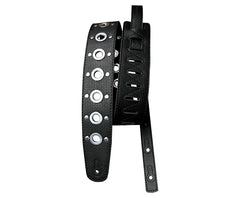 Basso Guitar Strap - Greco Metallic Black VTL-02