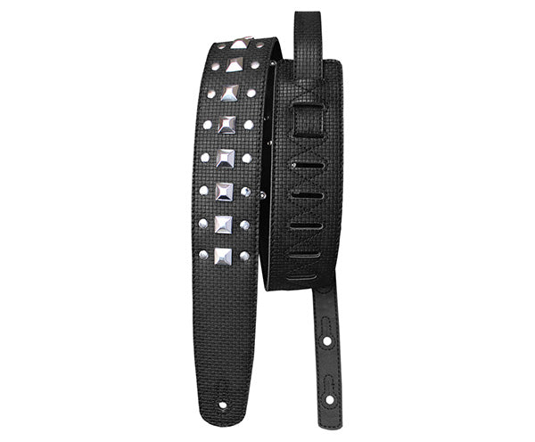 Basso Guitar Strap - Greco Metallic Black VTL-03