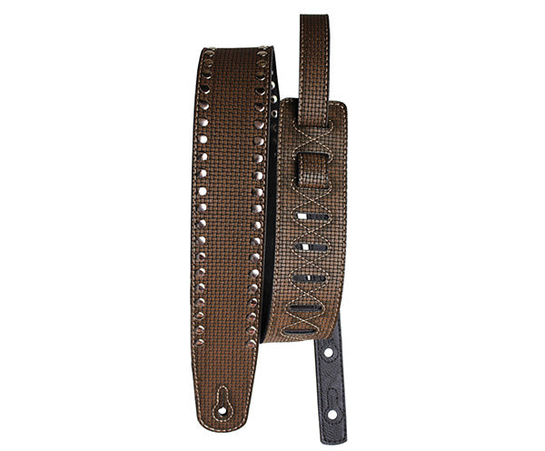 Basso Guitar Strap - Greco Metallic Whiskey VTL-01