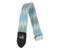 EcoStrap Light 100% Recyled Cotton Blue/White ZigZag ECO 17