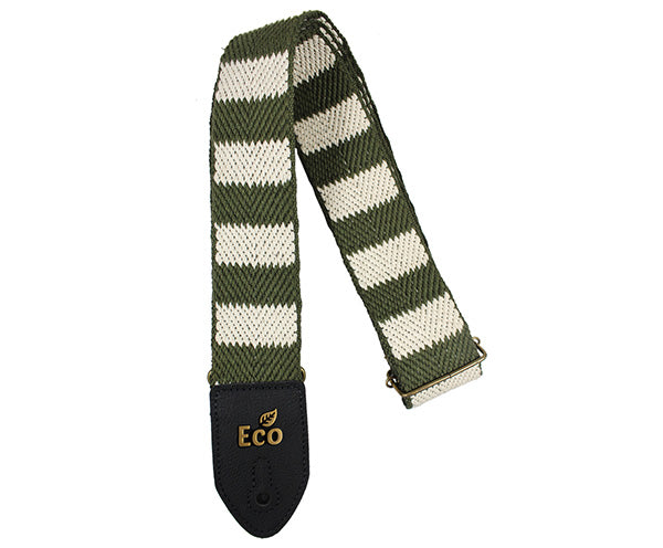 EcoStrap Guitar Strap - EcoStripe - Guitar Strap STR 04 Olive