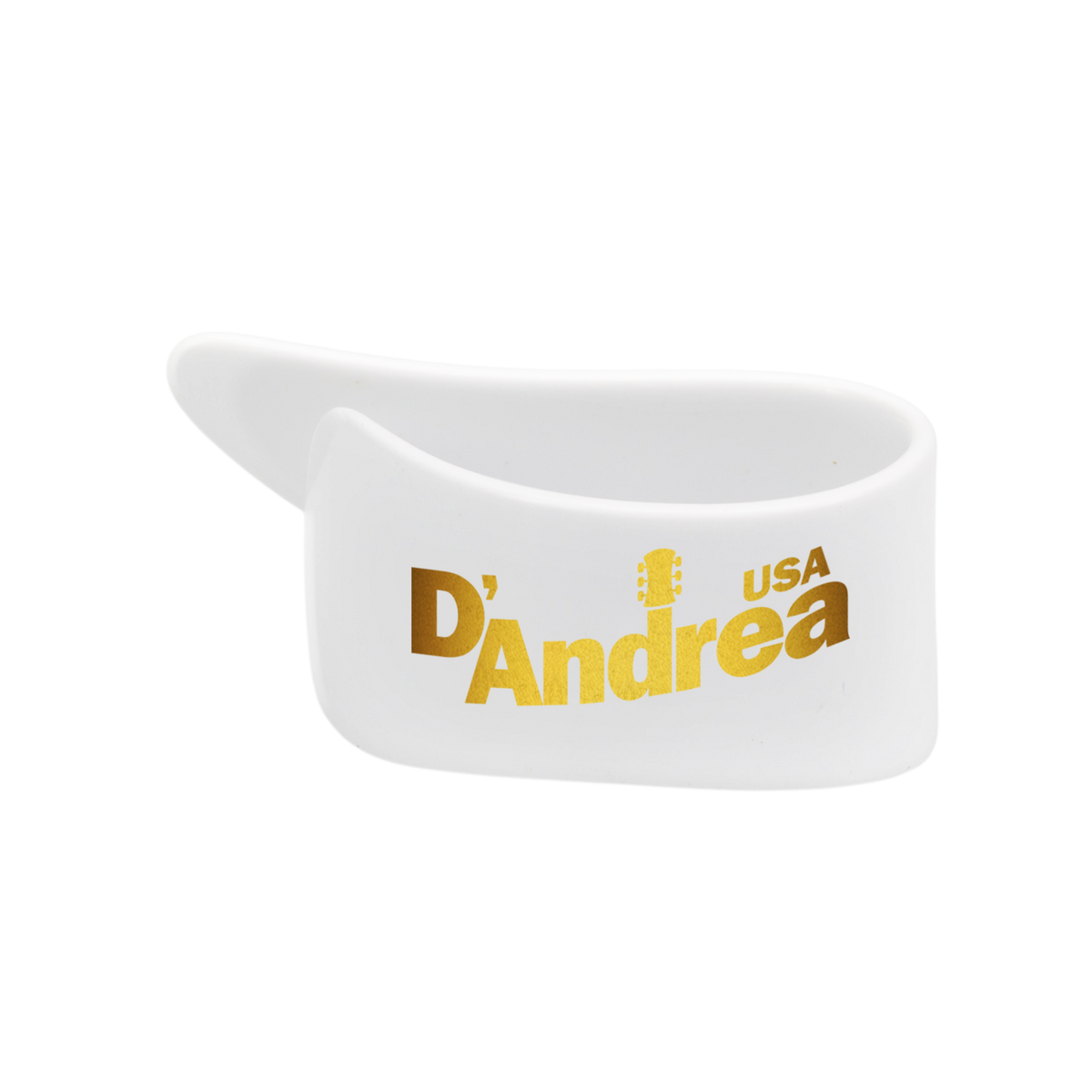 D'Andrea - Medium Thumb Picks - White - 6 Pieces