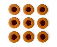 Sax Pad: Tan Leather. Plastic Disc 30mm