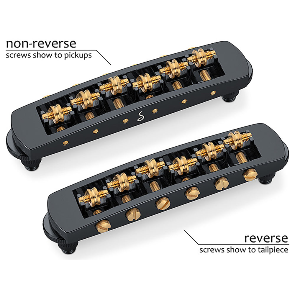 Schaller Guitar Bridge-LP Non-Reverse STM (M5) Black