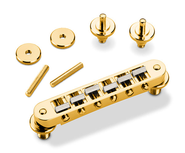 Schaller Guitar Bridge-GTM w/KTS saddles Gold