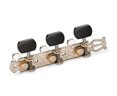Schaller GrandTune Classic Lyre Nickel/Ebony Deluxe White rollers