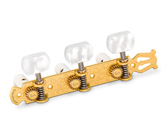 Schaller GrandTune Classic Lyre SatinGold/PWS White rollers