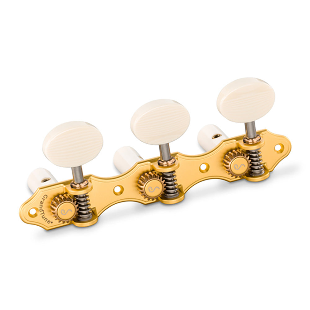 Schaller GrandTune Classic Hauser SatinGold/Galalith White rollers