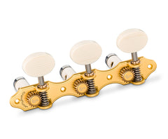 Schaller GrandTune Classic Hauser SatinGold/Galalith Deluxe White rollers