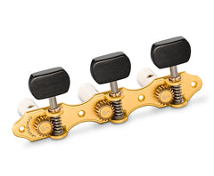 Schaller GrandTune Classic Hauser Gold/SquareEbony Wht rollers