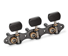 Schaller GrandTune Hauser 3/3 Slotted SatinBlack/Ebony Blk