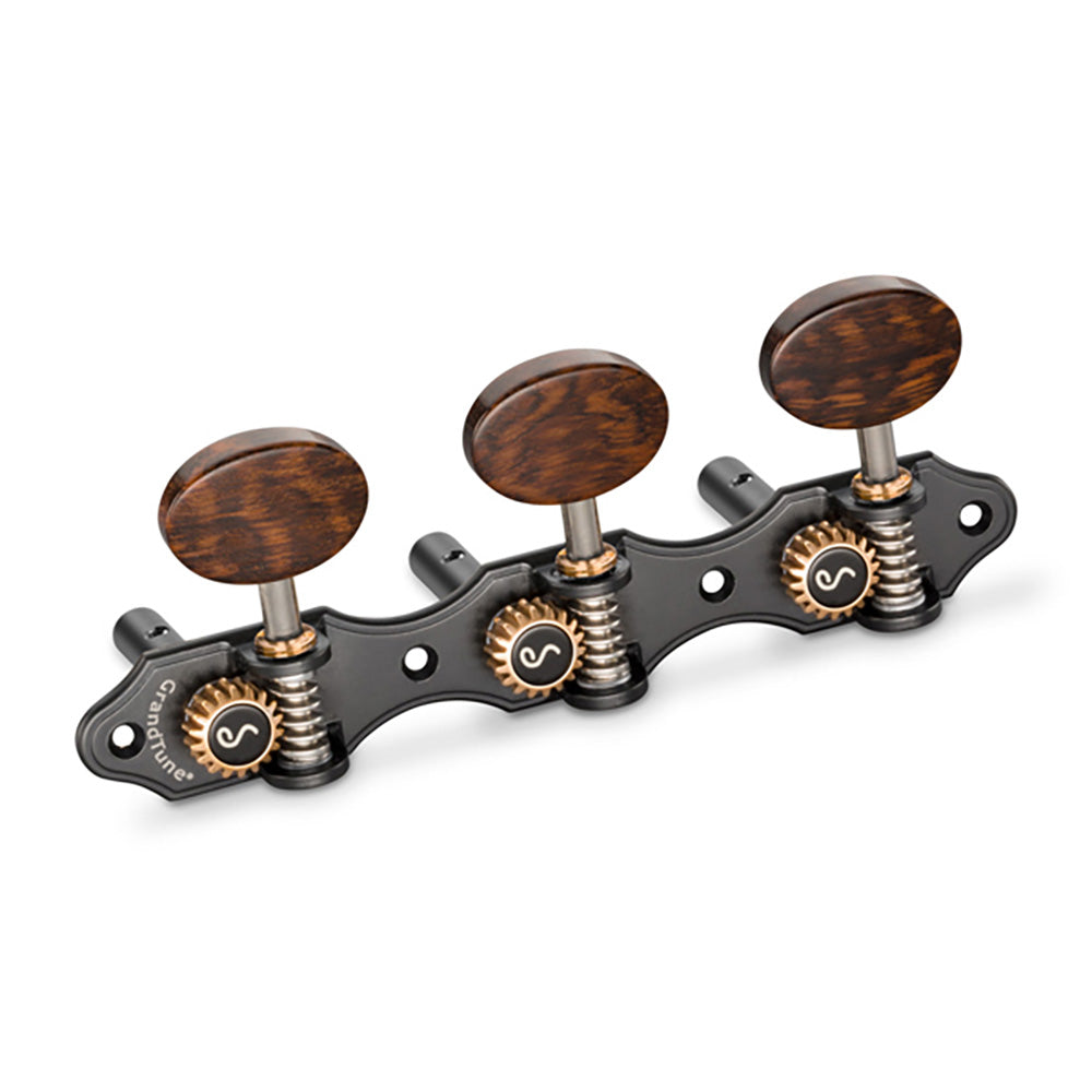Schaller GrandTune Hauser 3/3 Slotted SatinBlack/Snakewood Blk
