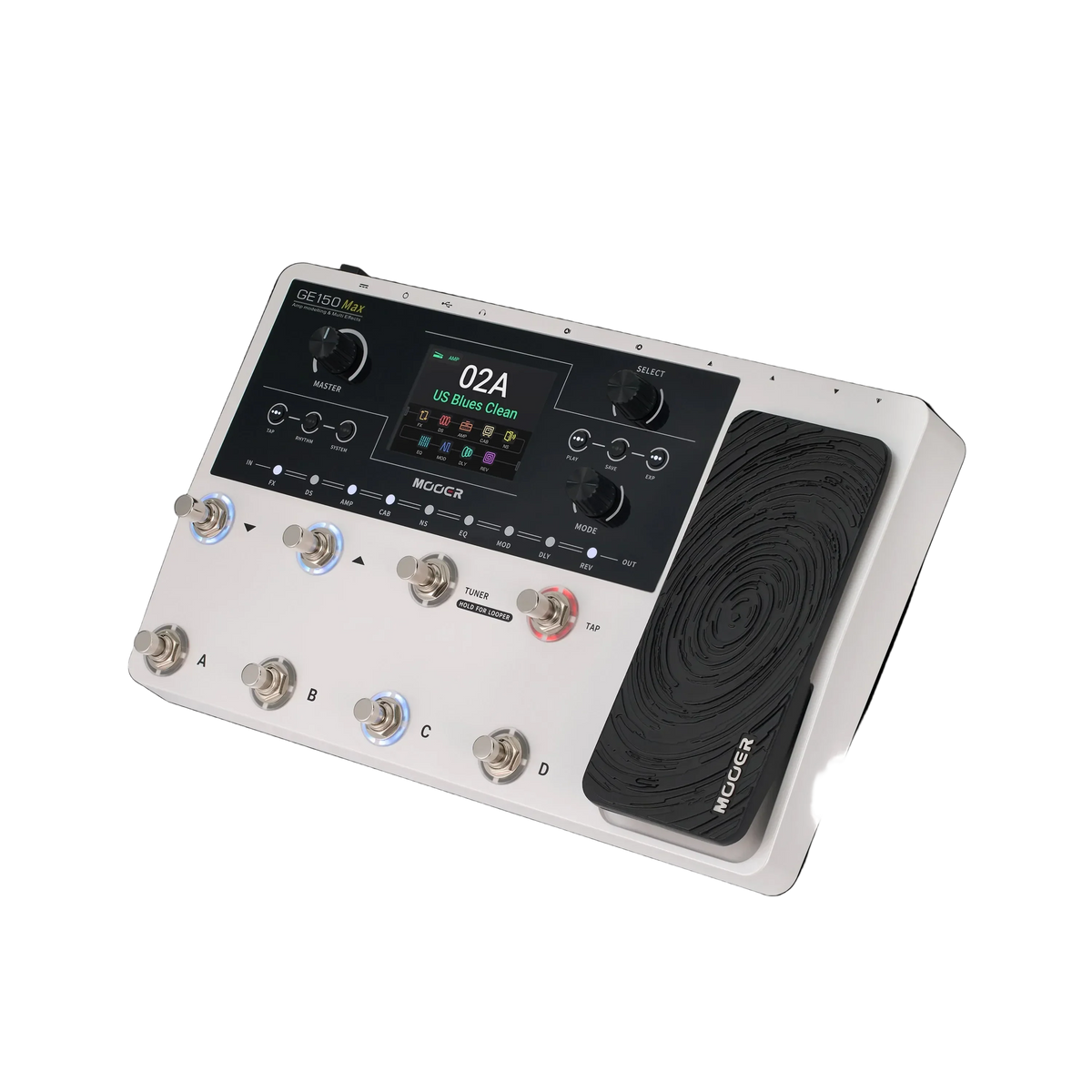 Mooer GE-150 Max Guitar Multi-Effects Processor (White)