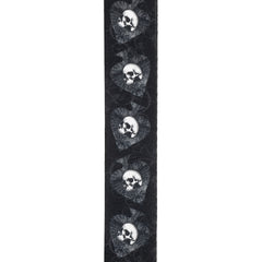 D'Addario Alchemy Guitar Strap, Skulls in Spades