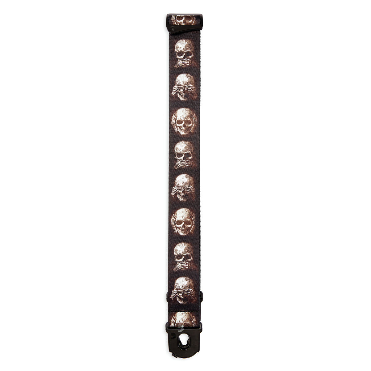 D'Addario Alchemy Planet Lock Guitar Strap, Muted Skulls