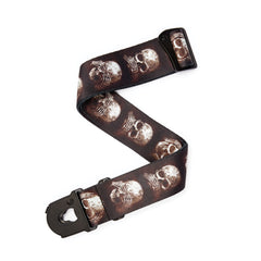 D'Addario Alchemy Planet Lock Guitar Strap, Muted Skulls