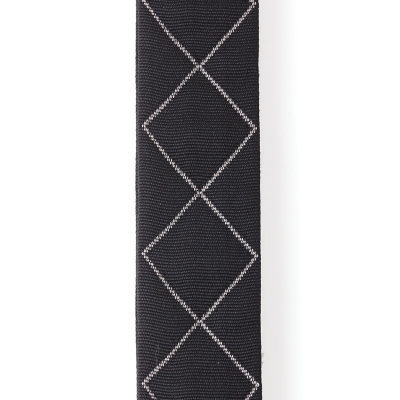 D'Addario Auto Lock Guitar Strap, Black Padded Diamonds