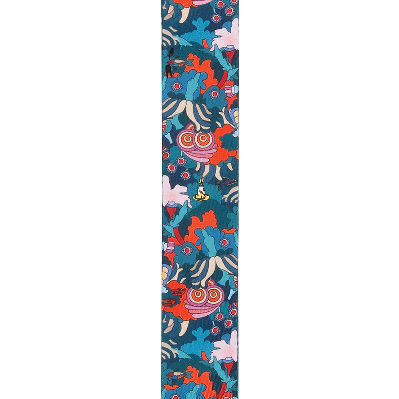 D'Addario Beatles Yellow Submarine 55th Anniversary Polyester Guitar Strap, Under The Sea