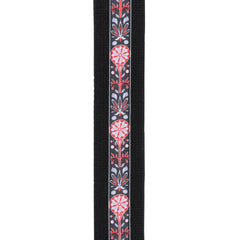 D'Addario Deluxe Cotton Guitar Strap, Black