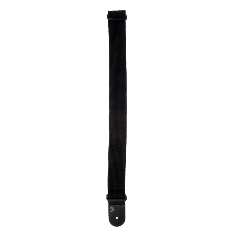 D'Addario Cotton Guitar Strap, Black