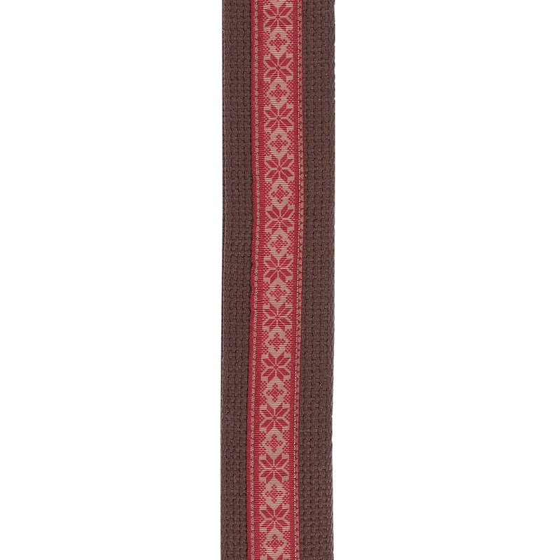 D'Addario Deluxe Cotton Guitar Strap, Brown