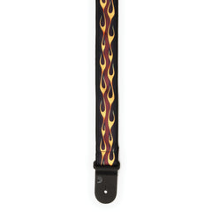 D'Addario Hot Rod Flame Guitar Strap, Red