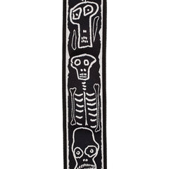 D'Addario Joe Satriani Planet Lock Guitar Strap, Skull N Bones