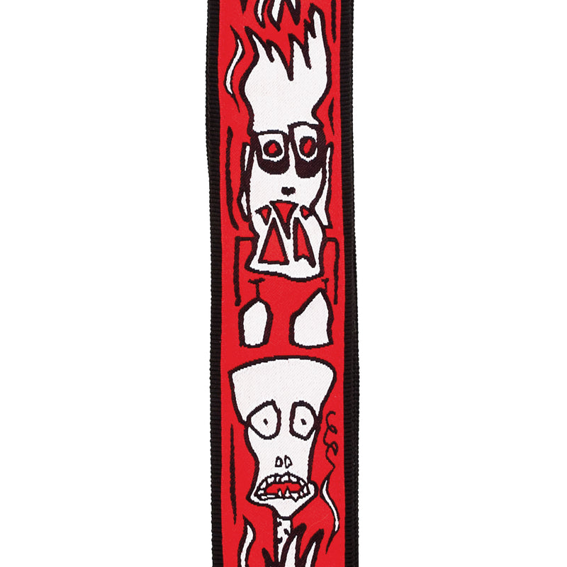 D'Addario Joe Satriani Planet Lock Guitar Strap, Up in Flames