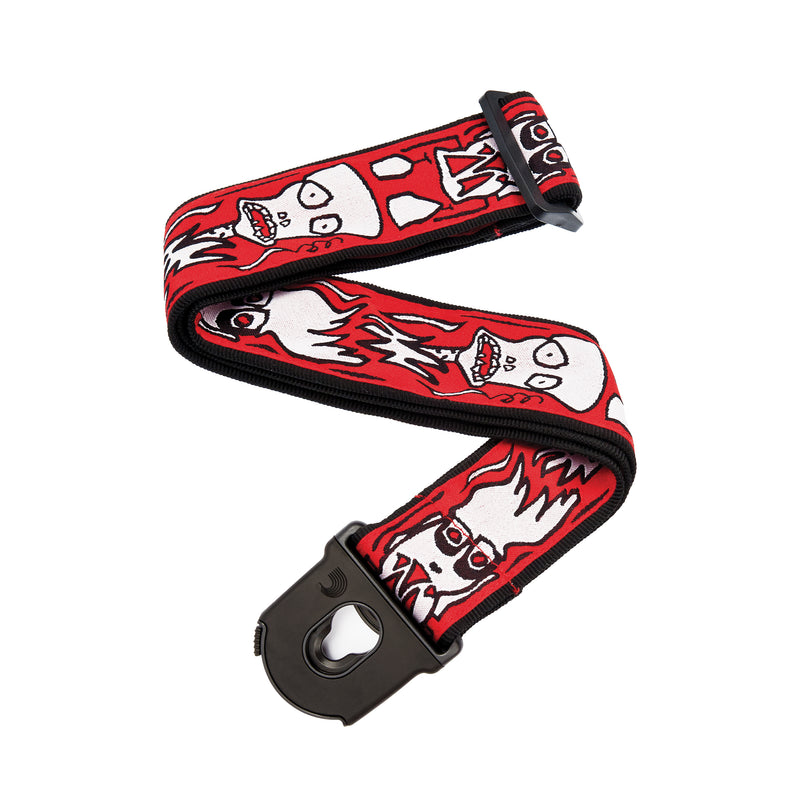 D'Addario Joe Satriani Planet Lock Guitar Strap, Up in Flames